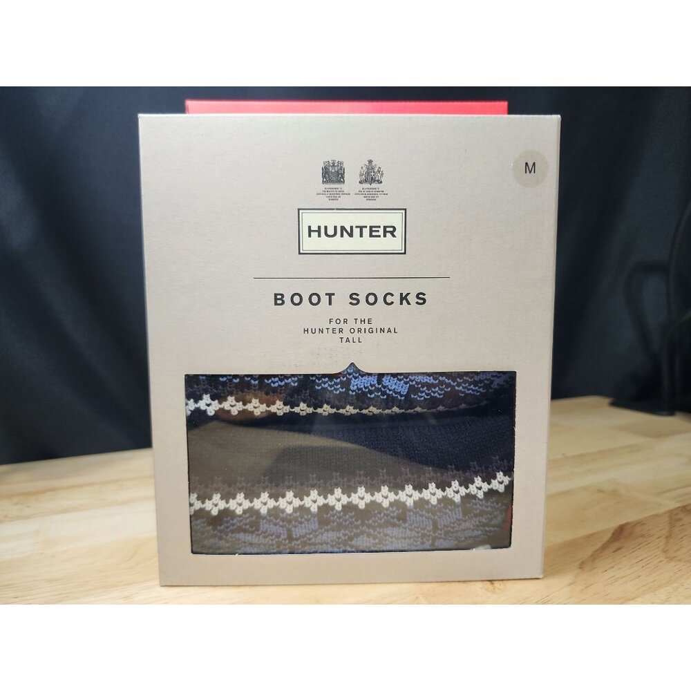 Hunter Boot Socks Dark earth blue Medium Tall